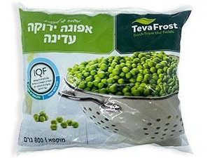 אפונה ירוקה עדינה קפואה