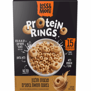 קורנפלקס חלבון טבעות בטעם חמאת בוטנים